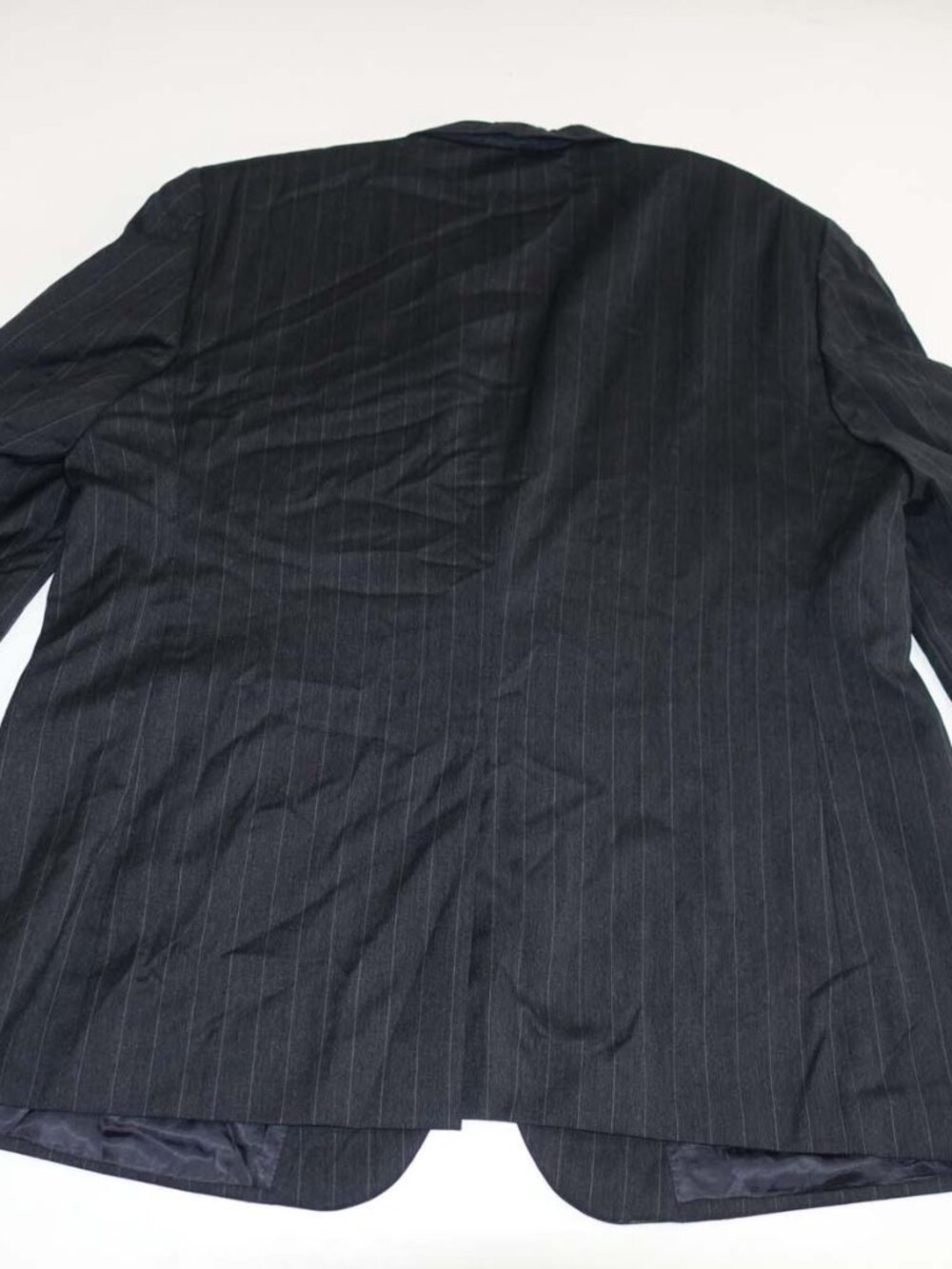Jos. A. Bank Men's Pinstripe 2 Button Suit Size 50 Regular 46 x 30 Charcoal Gray - Picture 10 of 13